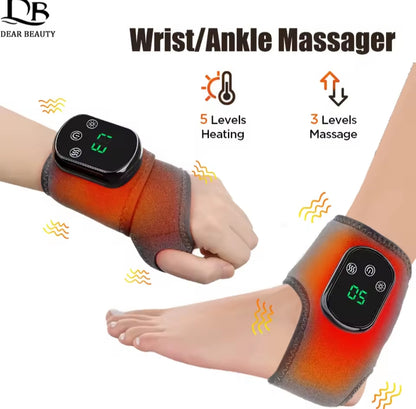 Vibration Wrist/Ankle Massager Infrared Hot Compress Therapy Hand